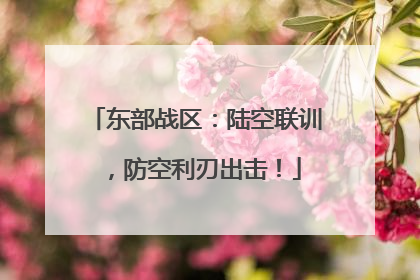 东部战区：陆空联训，防空利刃出击！